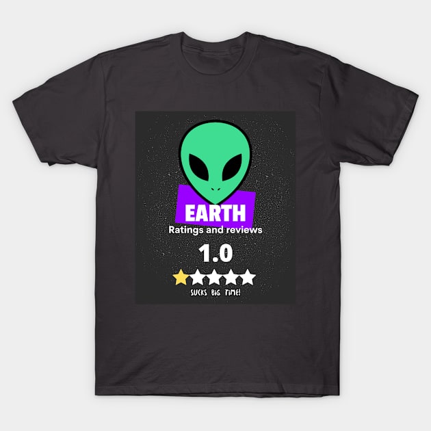 Earth Alien Rating T-Shirt by ChilledTaho Visuals